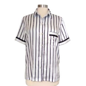 Victoria’s Secret Sleep TOP Black/White medium